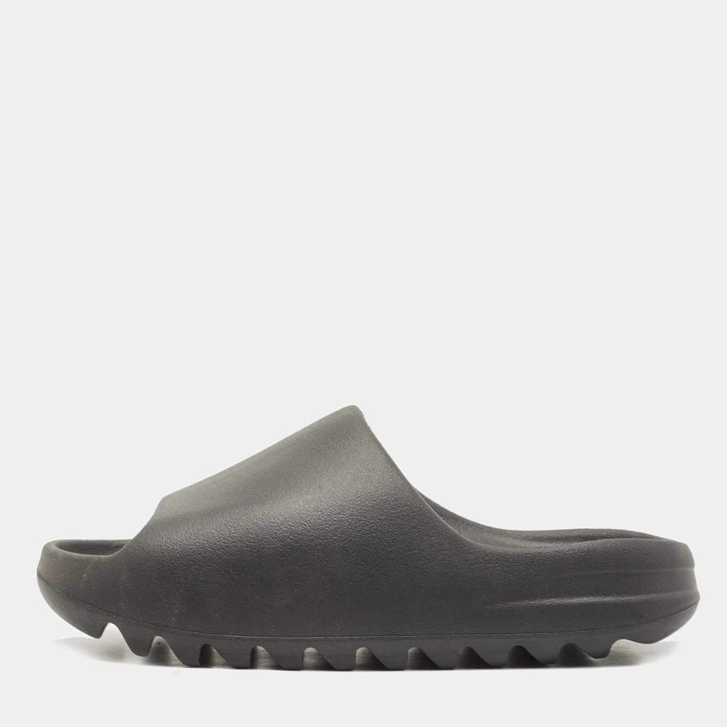 商品YEEZY|Yeezy x adidas Black Rubber Onyx Flat Slides Size 42,价格¥1282,第1张图片