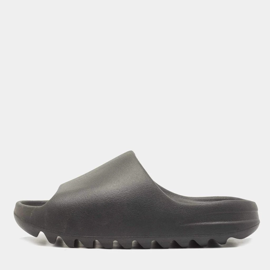 商品YEEZY|Yeezy x adidas Black Rubber Onyx Flat Slides Size 42,价格¥1322,第1张图片