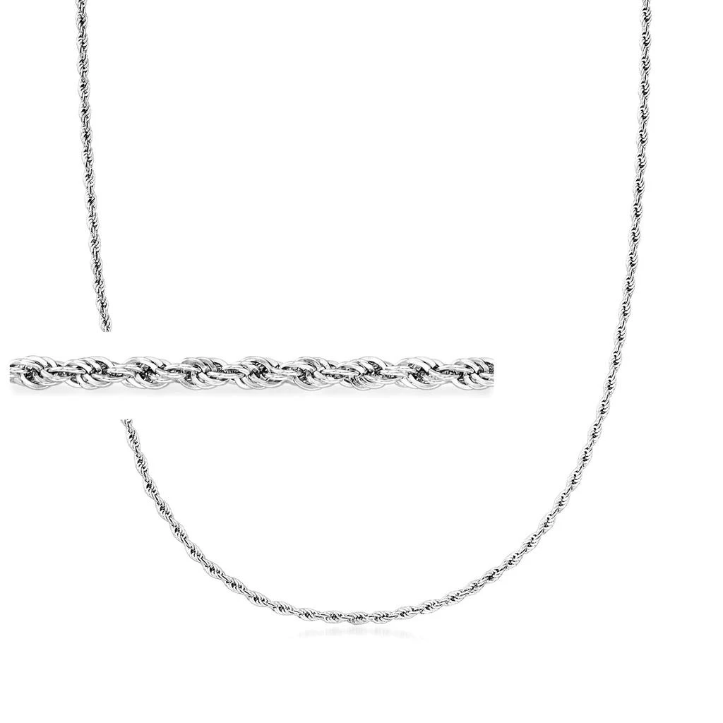 商品Ross-Simons|2mm Sterling Silver Rope-Chain Necklace,价格¥876,第1张图片