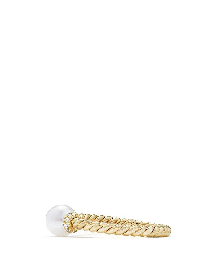 商品David Yurman|Solari Station Ring with Cultured Freshwater Pearl & Diamonds in 18K Gold,价格¥7438,第3张图片详细描述