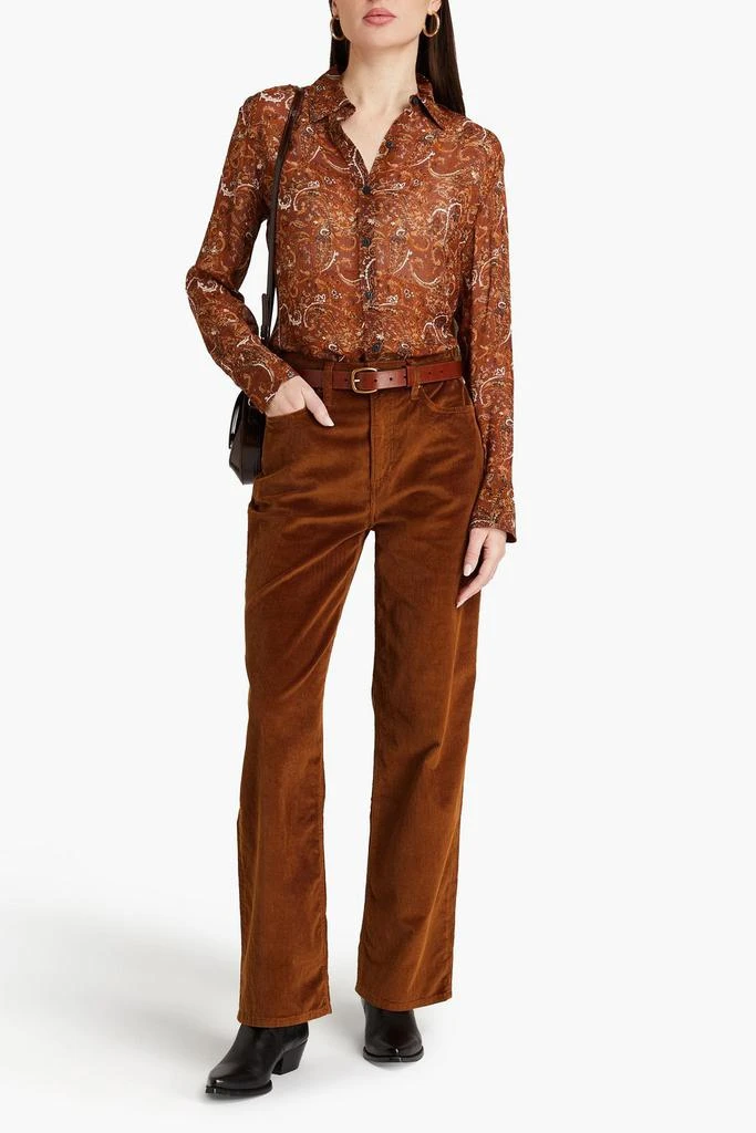 商品Rag & Bone|Logan cotton-blend corduroy wide-leg pants,价格¥737,第2张图片详细描述