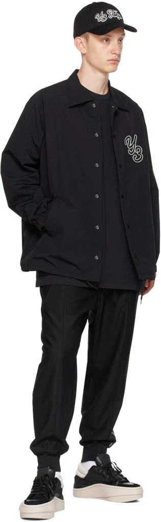 商品Y-3|Black Embroidered Coach Jacket,价格¥1562,第4张图片详细描述