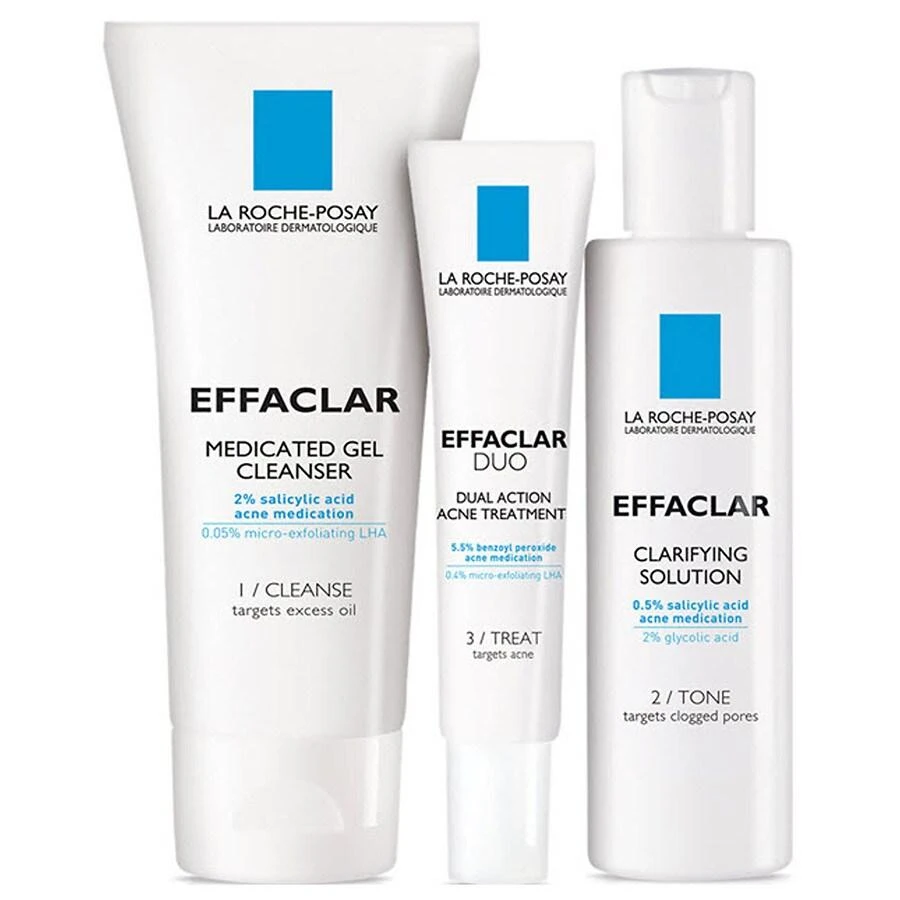 商品La Roche Posay|Effaclar Dermatological Acne Treatment System for Face Oil Free,价格¥249,第2张图片详细描述
