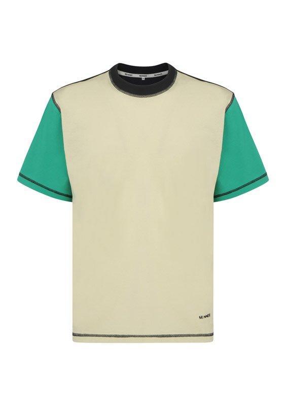 商品SUNNEI|Sunnei Short-Sleeve Panelled T-Shirt,价格¥563,第1张图片