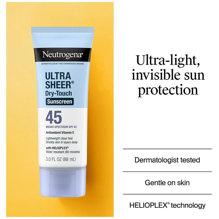 商品Neutrogena|超轻盈防水防晒乳 SPF45,价格¥148,第4张图片详细描述