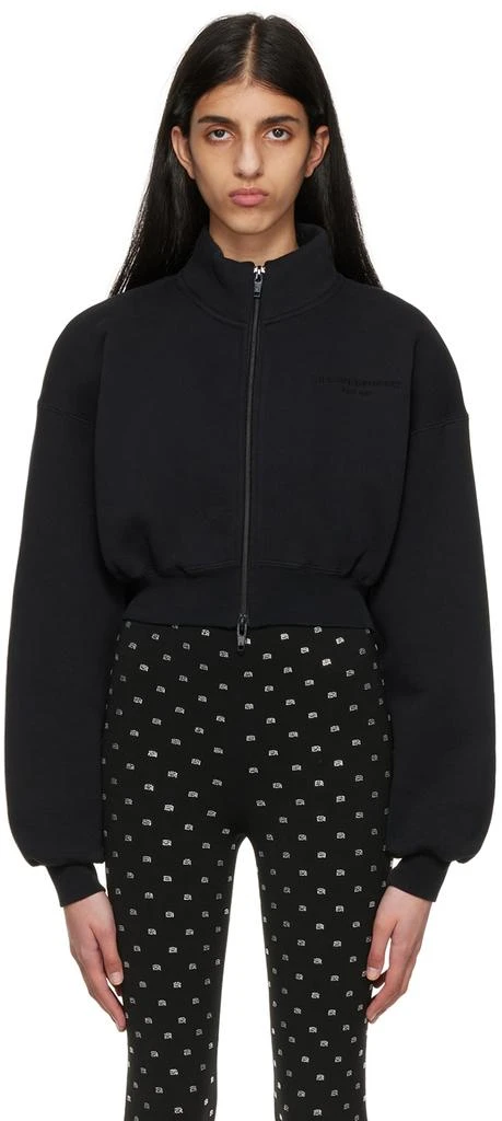 商品Alexander Wang|黑色 Cropped 夹克,价格¥2937,第1张图片