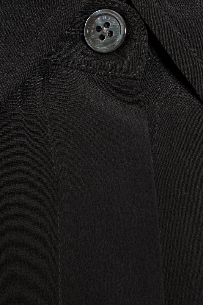商品Equipment|Quentell draped silk crepe de chine midi wrap dress,价格¥1632,第4张图片详细描述