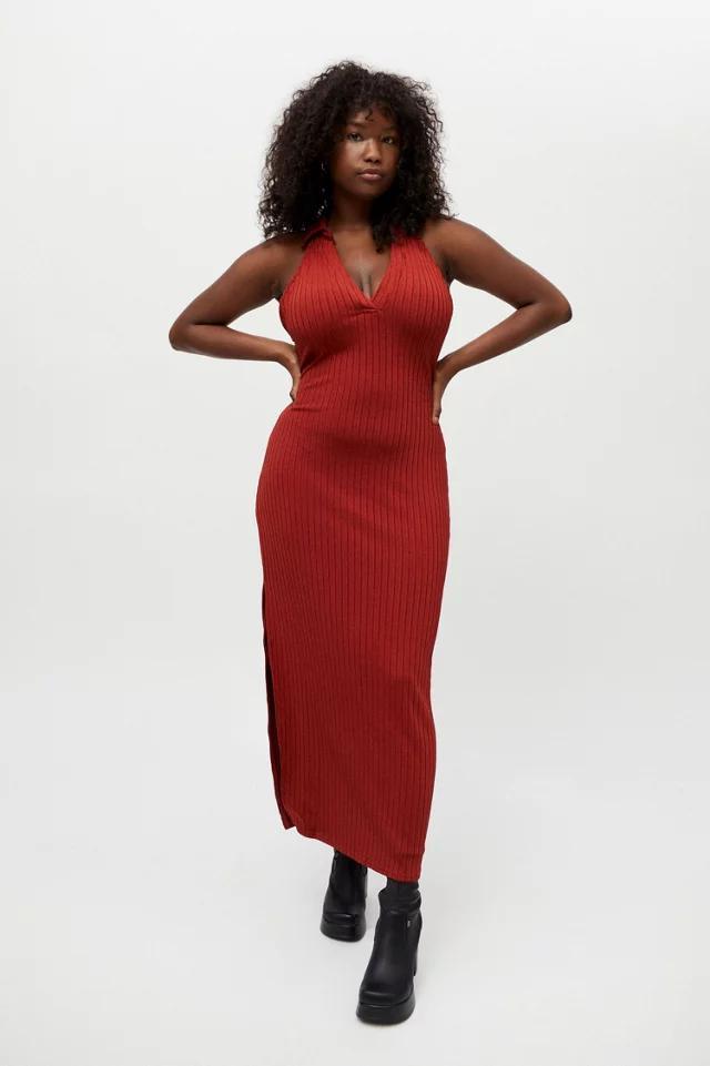 商品Urban Outfitters|Jada Ribbed Bodycon Midi Dress,价格¥221-¥222,第3张图片详细描述