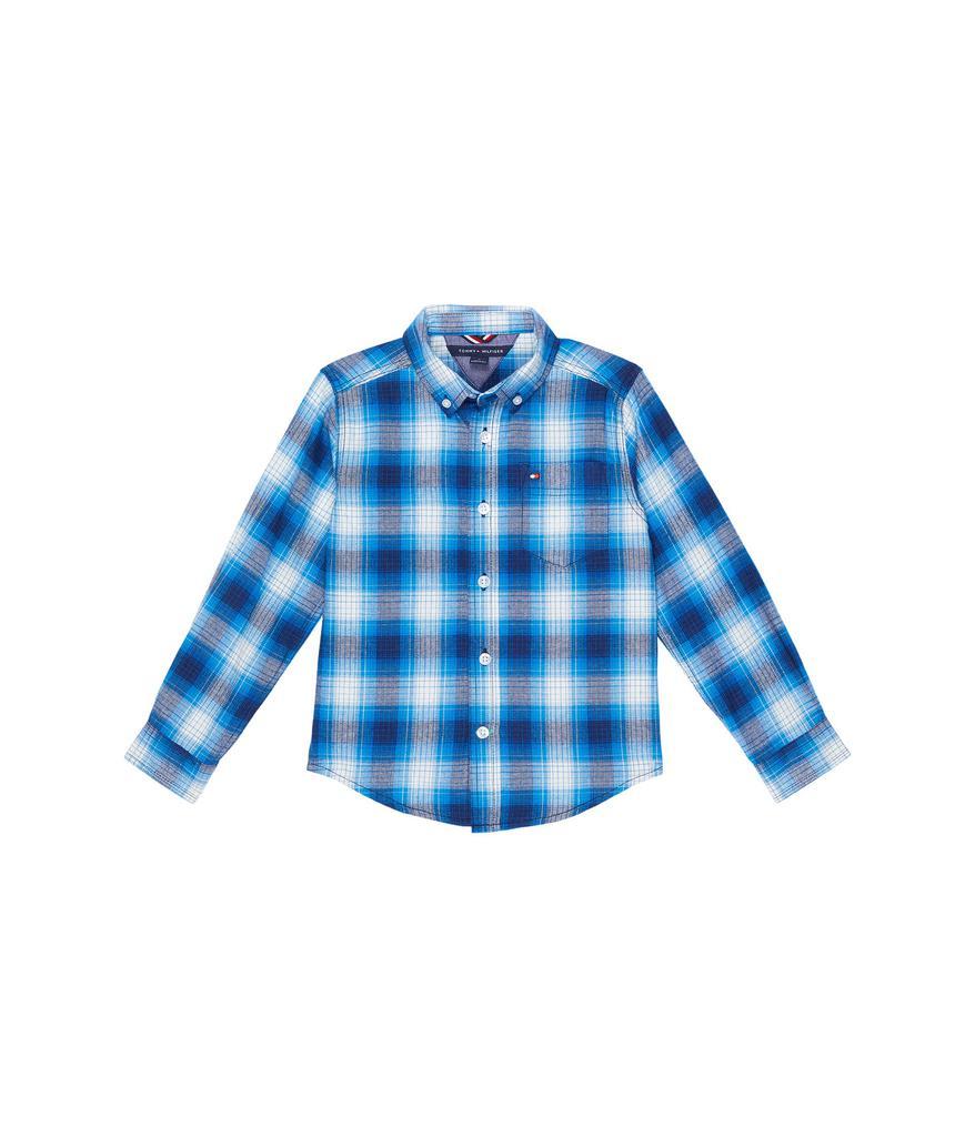 商品Tommy Hilfiger|Shadow Yarn-Dye Plaid Long Sleeve Shirt (Little Kids),价格¥146,第1张图片