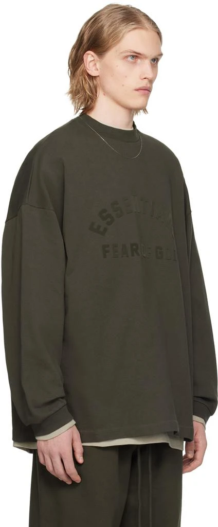 商品Essentials|Gray Crewneck Long Sleeve T-Shirt,价格¥627,第2张图片详细描述
