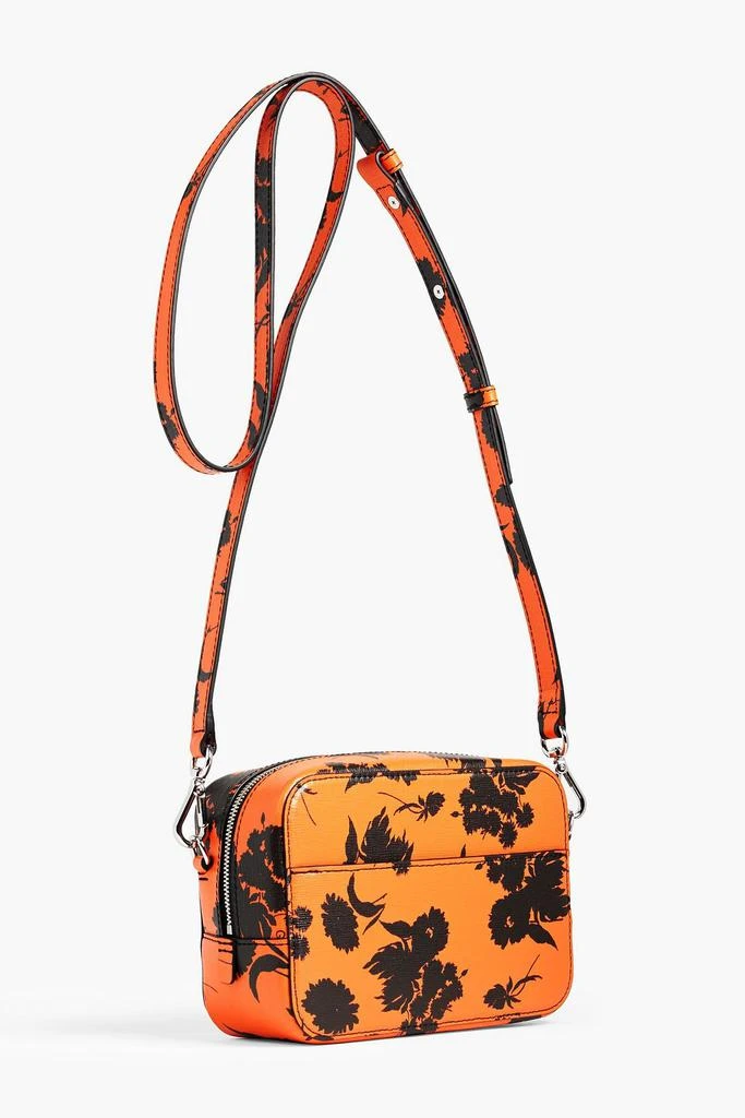 商品Ganni|Floral-print textured-leather shoulder bag,价格¥822,第3张图片详细描述
