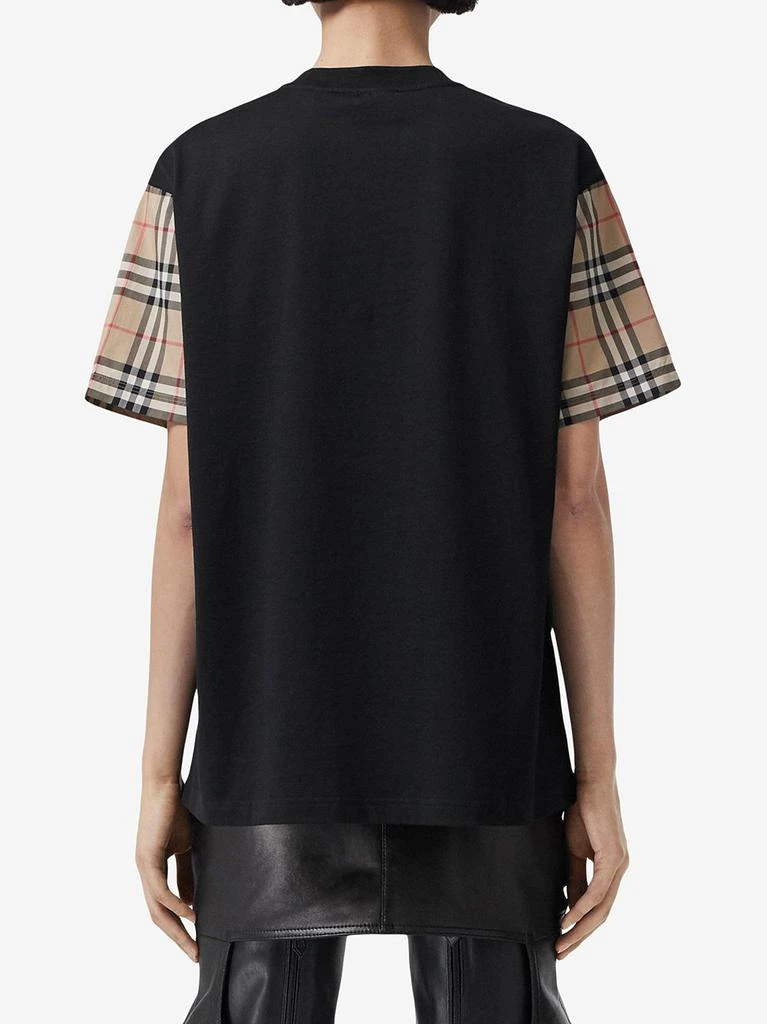 商品Burberry|BURBERRY - Vintage Check Sleeves Oversized T-shirt,价格¥3663,第2张图片详细描述