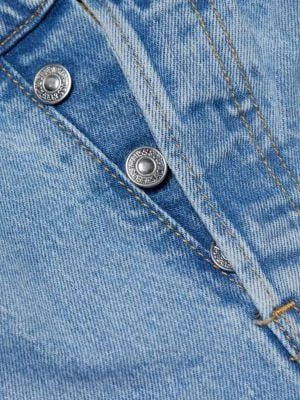 商品Levi's|Wedgie High-Rise Distressed Straight Ankle Jeans,价格¥223,第5张图片详细描述