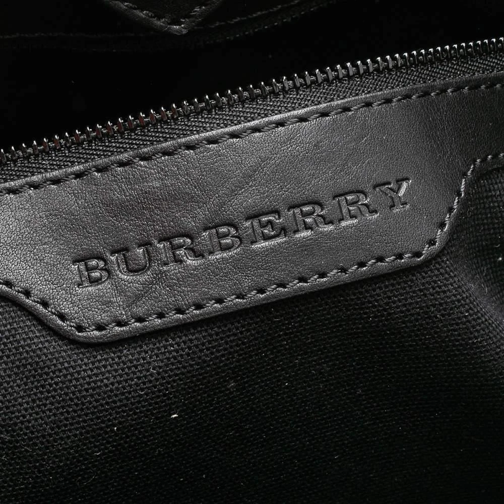 Burberry Black Smoke Check PVC and Leather Northfield Tote 商品