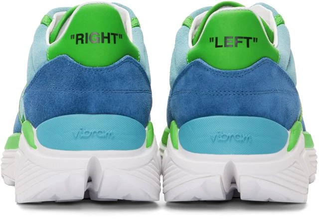 商品Off-White|Blue & Green Jogger Sneakers,价格¥3006,第4张图片详细描述