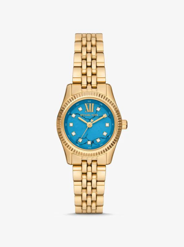 商品Michael Kors|Petite Lexington Pavé Gold-Tone Watch,价格¥1417,第1张图片