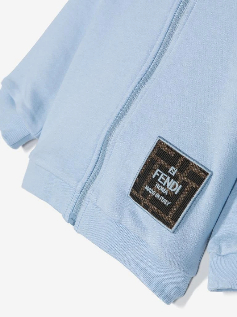 商品Fendi|Fendi Baby Boys FF Logo Zip Up Top in Blue,价格¥1570,第3张图片详细描述