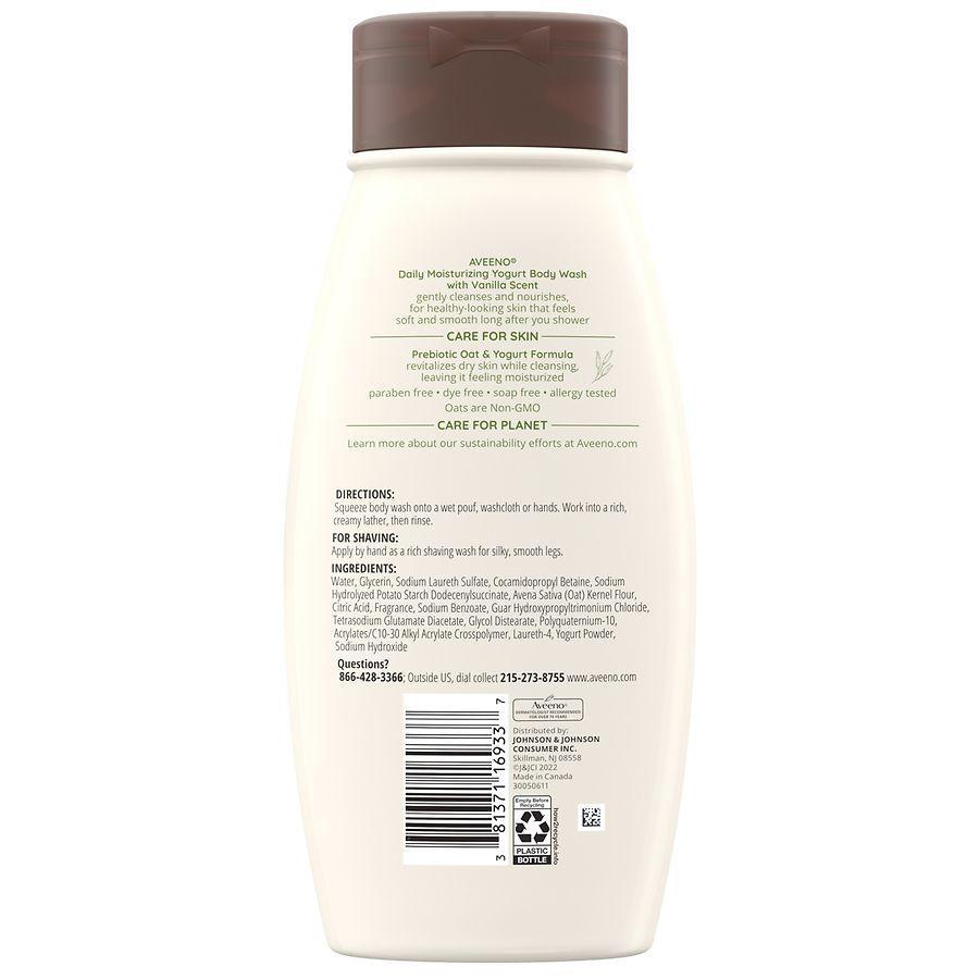 商品Aveeno|Daily Moisturizing Yogurt Body Wash Vanilla and Oat,价格¥69,第6张图片详细描述