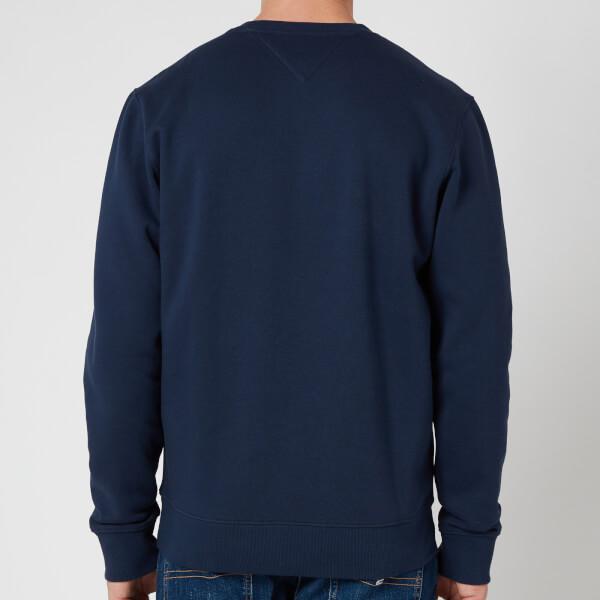 Tommy Jeans Men's Regular Fleece Crewneck Sweatshirt - Twilight Navy商品第2张图片规格展示