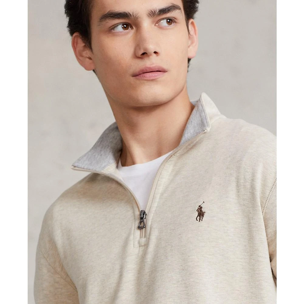 商品Ralph Lauren|Men's Luxury Jersey Quarter-Zip Pullover,价格¥537,第3张图片详细描述