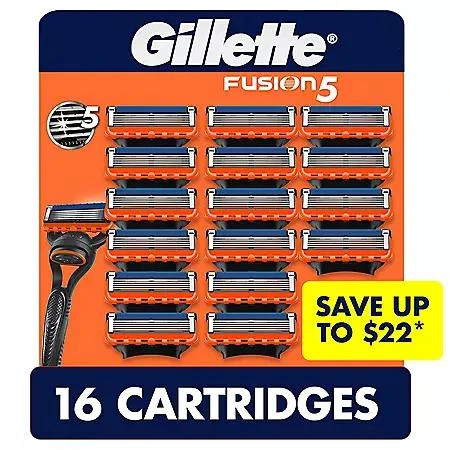 商品Gillette|Gillette Fusion5 Men's Razor Cartridges, 16 ct.,价格¥347,第1张图片