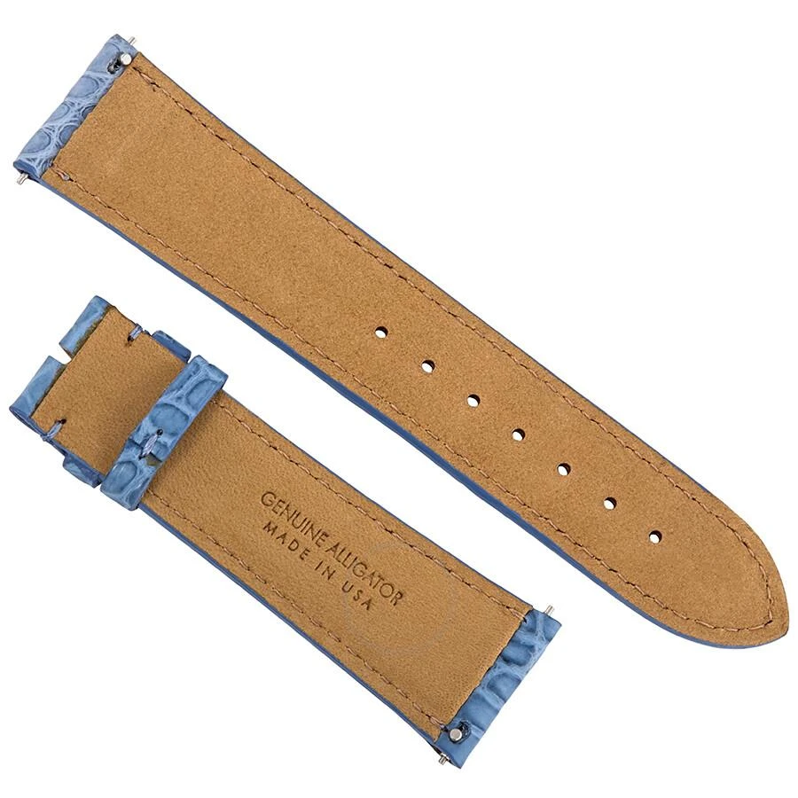 商品Hadley Roma|21 MM Matte Blue Alligator Leather Strap,价格¥372,第2张图片详细描述