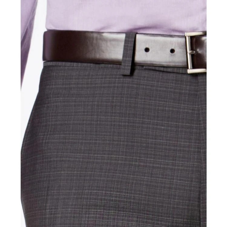 Men's Extra-Slim Fit Charcoal Shadow Grid Suit 商品