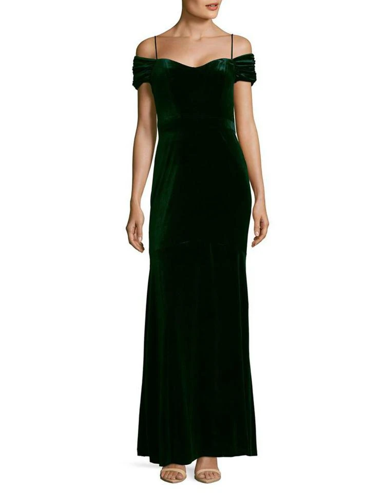 商品Nicole Miller|Off-The-Shoulder Trumpet Gown,价格¥340,第1张图片