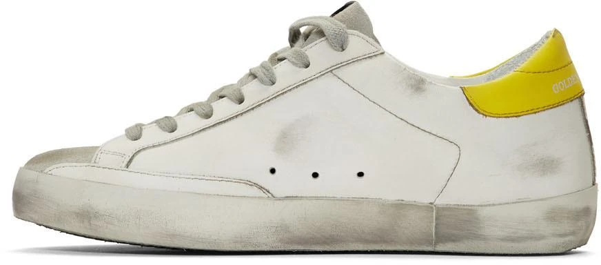 商品Golden Goose|White & Khaki Superstar Sneakers,价格¥2316,第3张图片详细描述