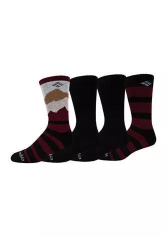 商品Columbia|Mountain Wool Crew Socks - 4 Pack,价格¥145,第1张图片