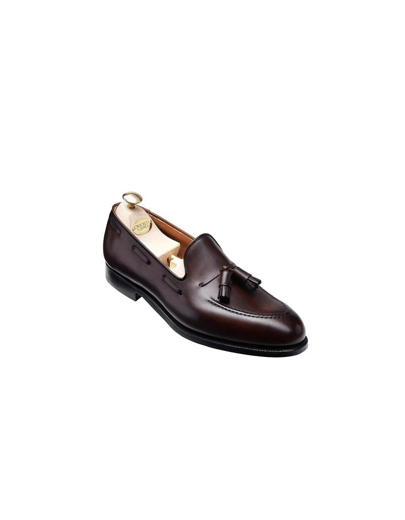 商品CROCKETT & JONES|Cavendish Dark Brown Leather Men's Loafer Shoes,价格¥3271,第1张图片