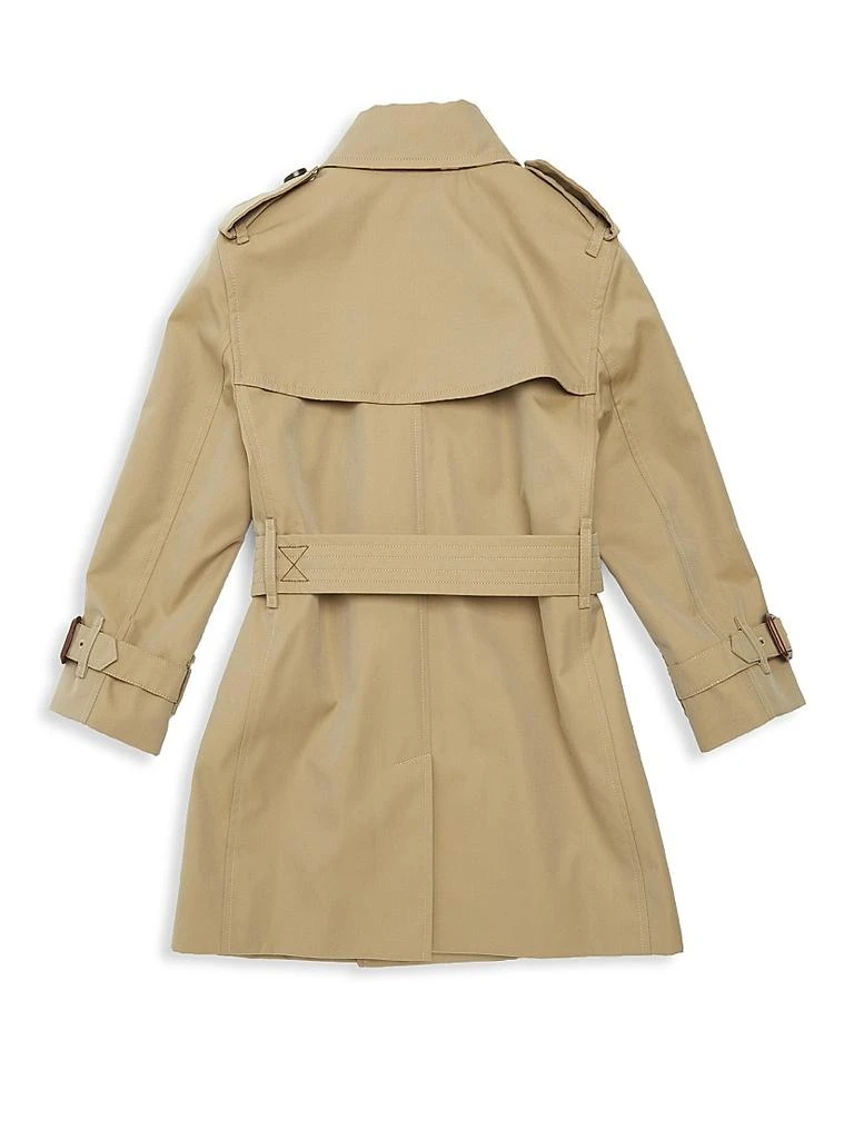 商品Burberry|Mayfair 小女童/大女童全棉风衣,价格¥8160,第3张图片详细描述