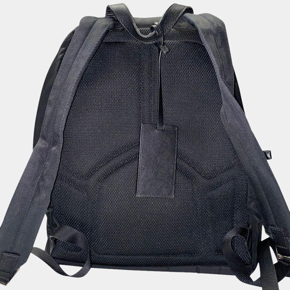Prada Black Nylon Zip Around Backpack商品第3张图片规格展示