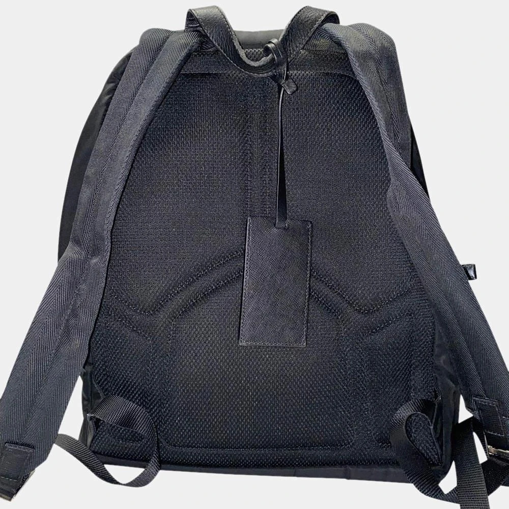 商品[二手商品] Prada|Prada Black Nylon Zip Around Backpack,价格¥5010,第3张图片详细描述