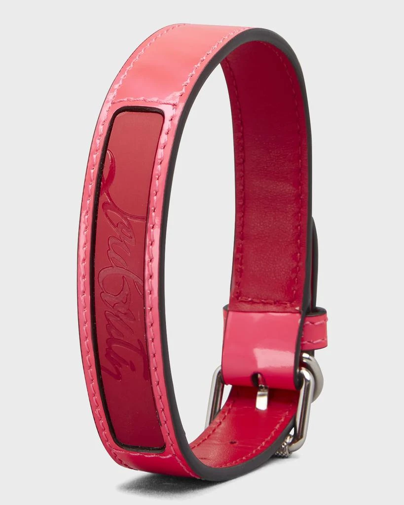 商品Christian Louboutin|Loubicollar Patent Leather & Gomme Dog Collar, Small,价格¥948,第3张图片详细描述