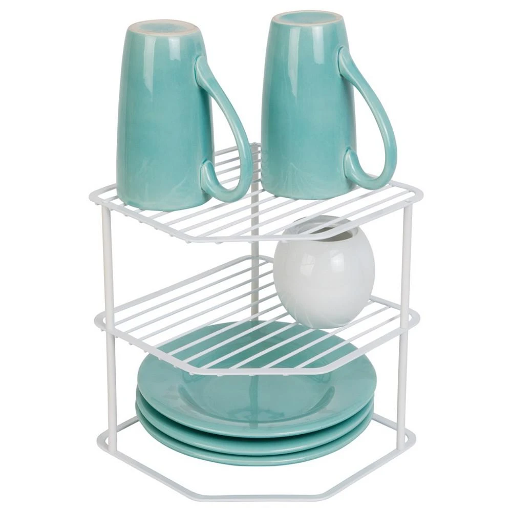 商品Smart Design|3-Tier Kitchen Corner Shelf Rack, 9" x 7.75",价格¥193,第2张图片详细描述