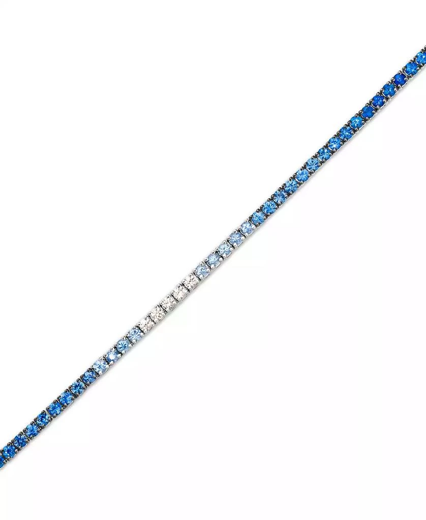 商品Le Vian|Ombré® Denim Ombré (2-7/8 ct. t.w.) & White Sapphire (1/6 ct. t.w.) Tennis Bracelet in 14k White Gold,价格¥18164,第3张图片详细描述