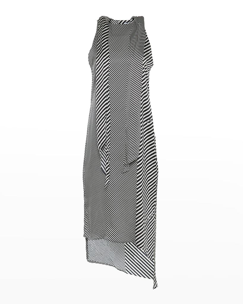 Lalasa Striped Sleeveless Dress商品第2张图片规格展示