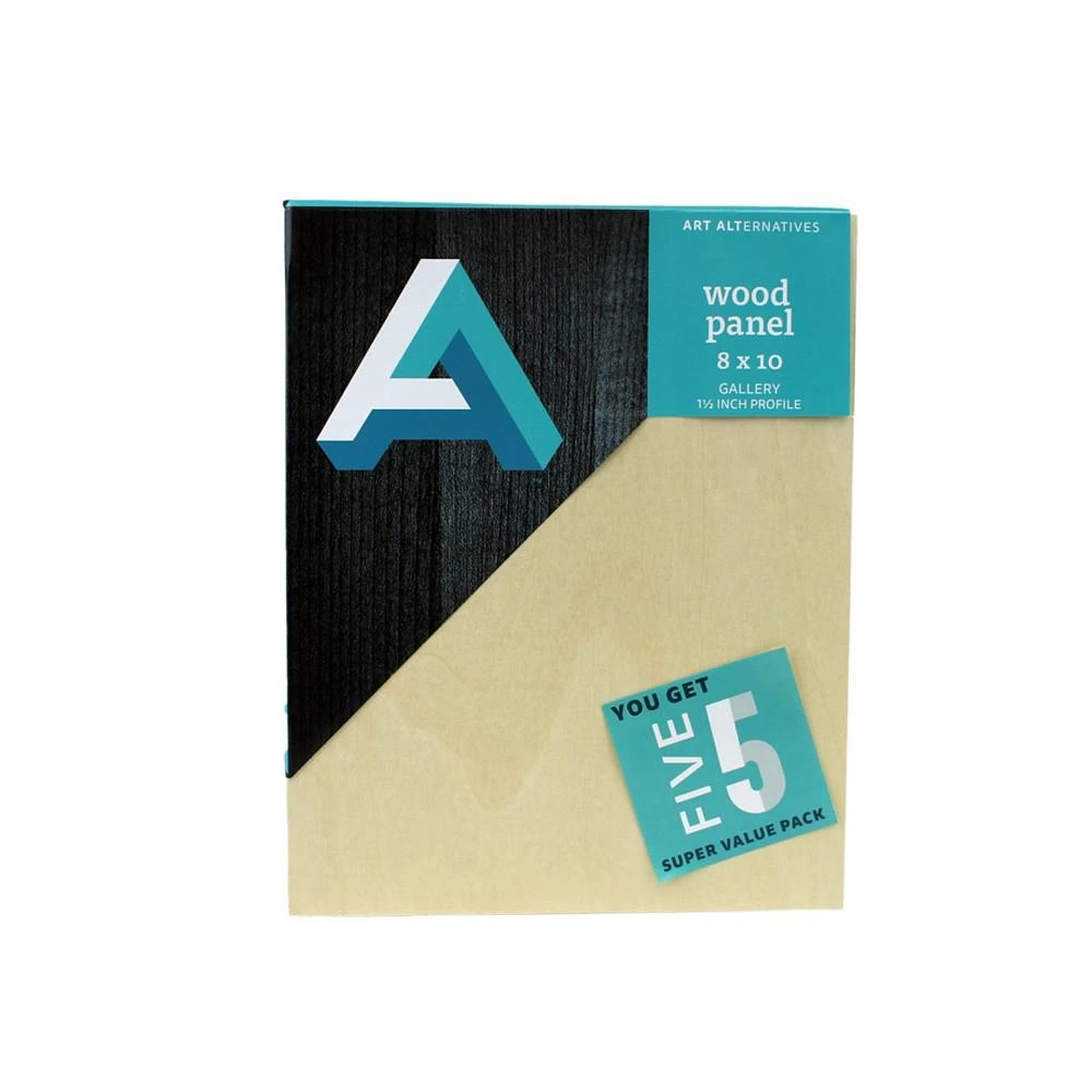 商品Art Alternatives|8" x 10" Classic Wood Panel Value Pack,价格¥605,第1张图片