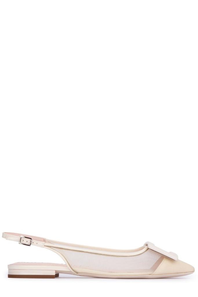 Roger Vivier Gommettine Buckled Slingback Ballerinas商品第1张图片规格展示