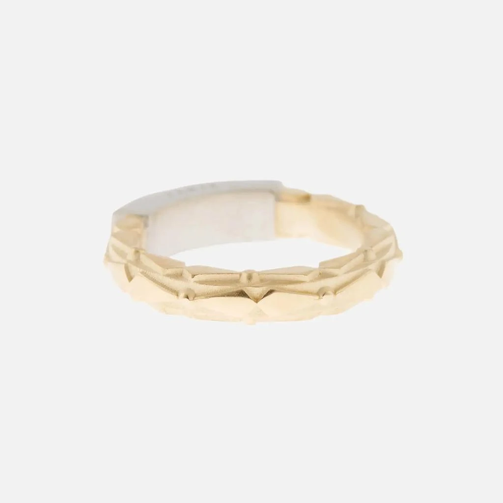 商品MAISON MARGIELA|Maison Margiela Women's Logo Ring - Gold,价格¥1025,第3张图片详细描述