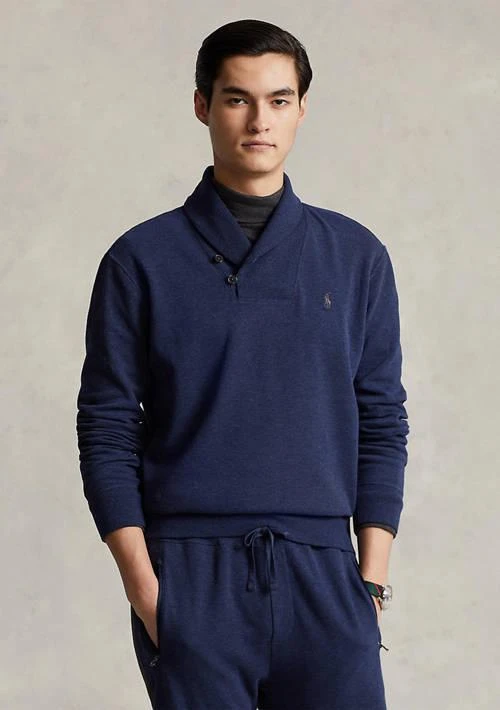 商品Ralph Lauren|Ralph Lauren Luxury Jersey Shawl Collar Pullover,价格¥950,第1张图片