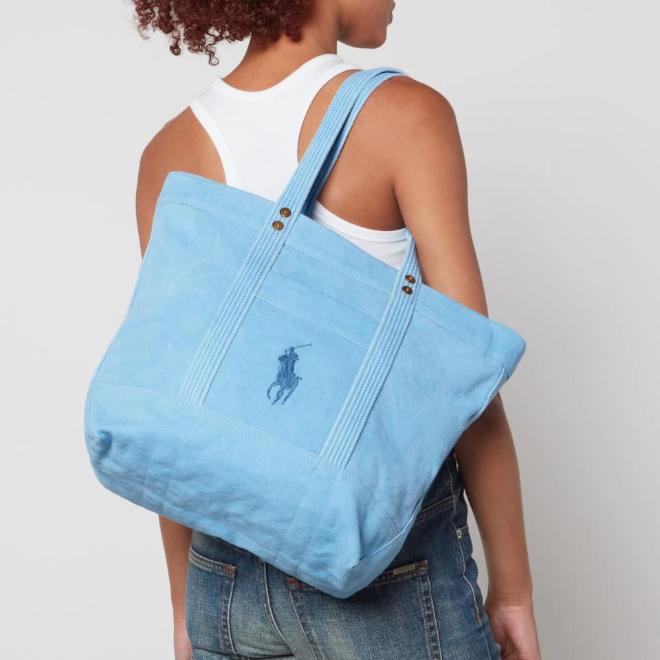 商品Ralph Lauren|Polo Ralph Lauren Logo Cotton-Twill Tote Bag,价格¥1846,第2张图片详细描述