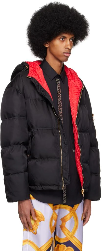 商品Versace|Black Quilted Down Jacket,价格¥18207,第2张图片详��细描述