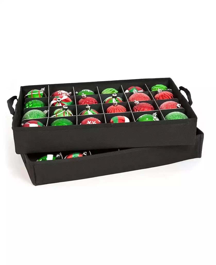 2 Tray Christmas Ornament Storage Box with Clear Lid 商品