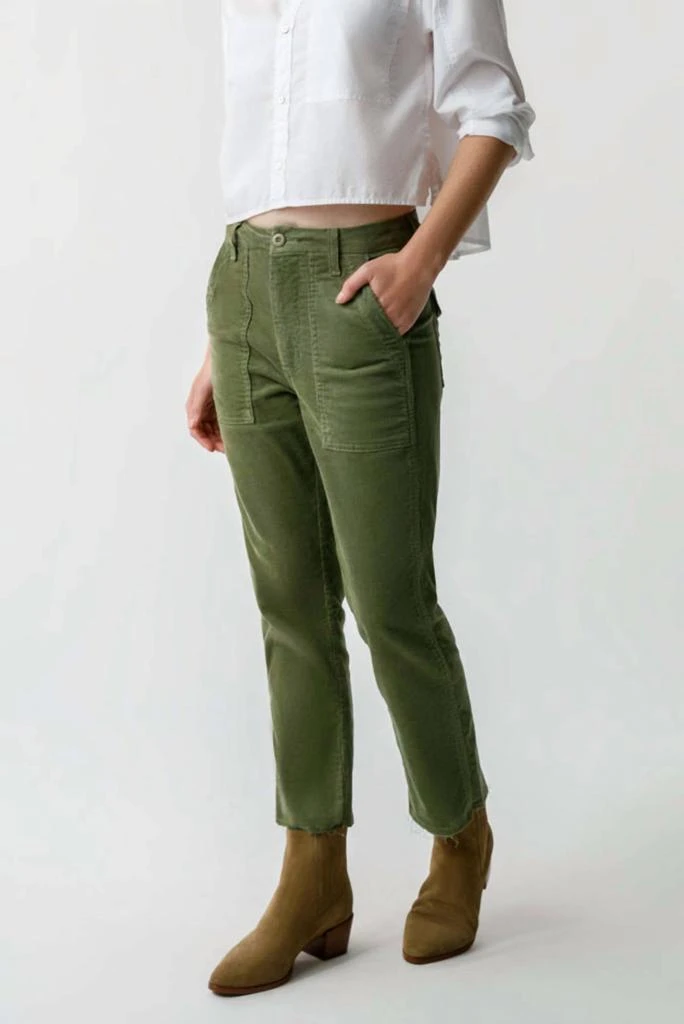 商品AMO|Cord Easy Army Trouser In Tea Leaf,价格¥1310,第1张图片