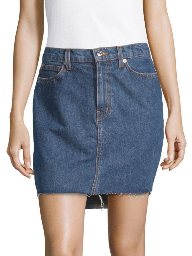 商品DTLA|Step-Hem Denim Skirt,价格¥119,第1张图片