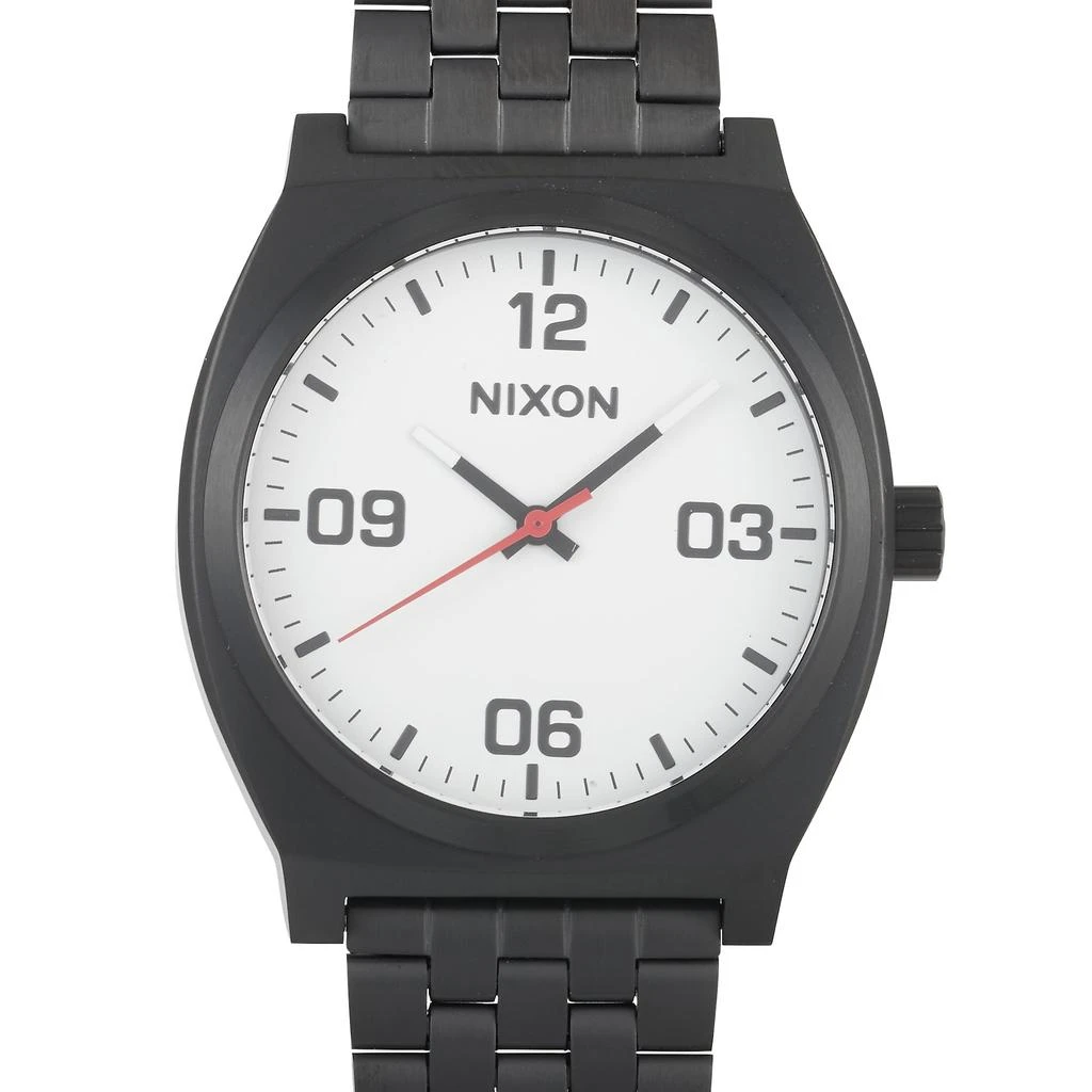 商品[二手商品] Nixon|Nixon Time Teller Corp Black / White 37 mm Watch A1247 005,价格¥514,第1张图片