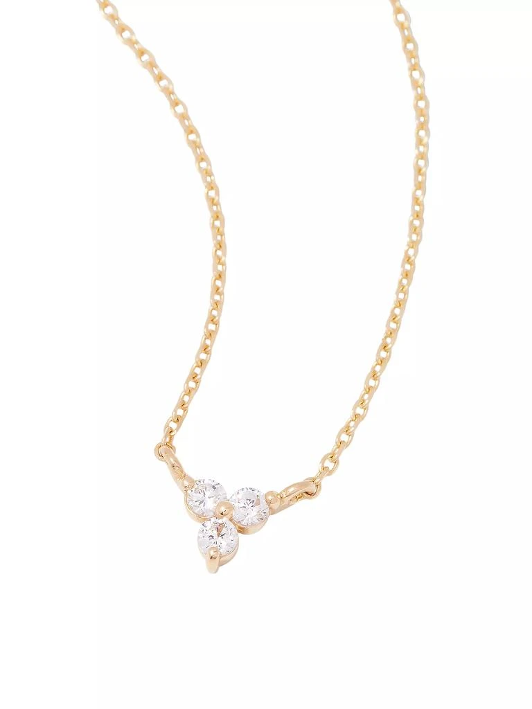 商品brook & york|Emery 14K Yellow Gold & 0.06 TCW Lab-Grown Diamond Pendant Necklace,价格¥2847,第3张图片详细描述