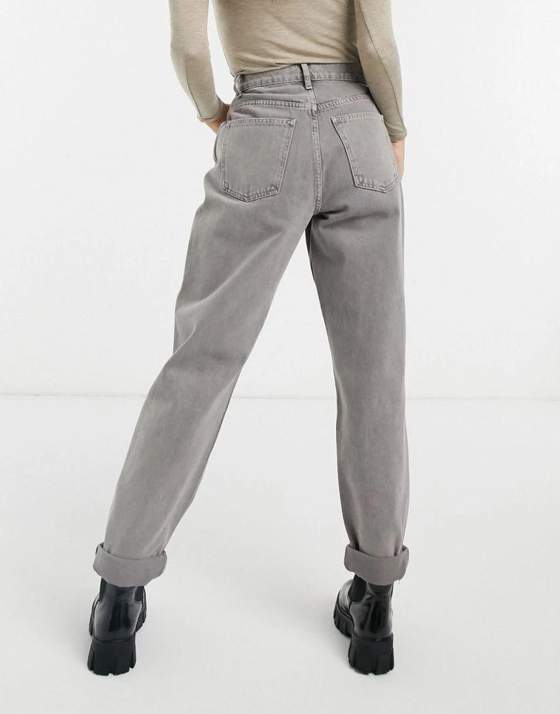 商品ASOS|ASOS DESIGN high rise patched utility jeans in grape,价格¥163,第2张图片详细描述